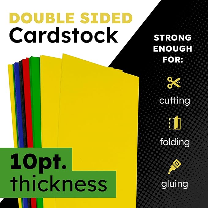Hygloss Large Colored Poster Board 22x28 - 25 Assorted Standard Color Poster Boards Bulk Pack - Red, Yellow, Green, Blue, Black - 10 Pt. Thickness Poster Board Paper - Posterboard Multipack 22" x 28"