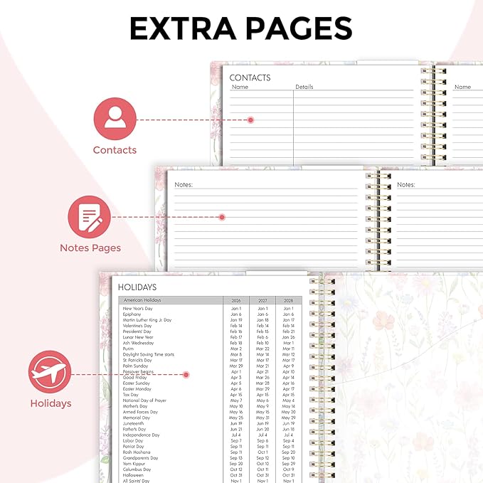 2026 Planner, Weekly and Monthly Planner, 8.5" x 11", January 2026 - December 2026, Agenda Planner with Monthly Tabs, Goal Setting & Time Management Organizer for Women & Men