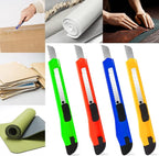 TIFICAL 8 Pack Box Cutter Utility Knife, 9mm Snap-off Box Cutter Retractable for Opening Packages Cartons, Boxes, Disposable Box Cutters Exacto Knife Perfect for Office and Home use