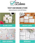 321Done Meal Planning Notepad - 50 Sheets (5.5x8.5) - Perforated Weekly Meals Planner Shopping List Menu Groceries Grocery List, Tear Off Memo Pad - Made in USA - Simple Script