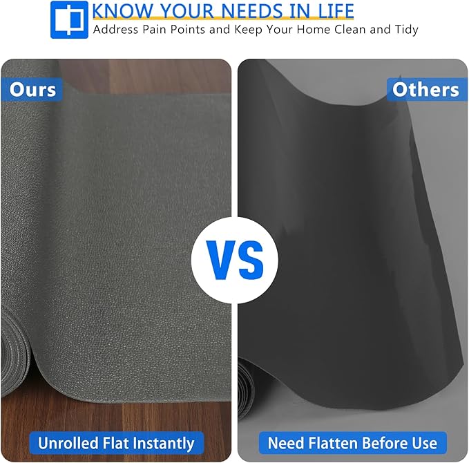 WochiTV Shelf Liner for Cabinets, Drawer Non Adhesive Non Slip Foam Mat for Kitchen, Pantry, Bathroom, Cupboard, Garage, Closet, Shelves, Drawer, Tool Box, Gray, 11.8 x 118 inches