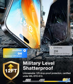 UltraGlass Top 9H+ Glass for iPhone 14 Pro Screen Protector Tempered Glass [Longest Durable & Military Grade Shatterproof] Screen Protector 14 Pro Full Coverage, Anti-fingerprint, 2 Packs