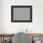 Amanti Art Black Framed Magnetic Board 23x29 Medium Vision Board for use with Magnets, 100% Metal Sheet to Display Items as Office Decor or for Home Organization in mudroom, Kitchen or Kids Room