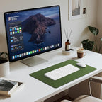 Jotsome Leather Desk Pad Mat, Non-Slip Desk Blotter Pad - Desk Protector for Office, Home, Lap Desk, Laptop, and Desktop, Gift for The Holidays (Forest Green, 17" x 12")