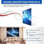 Dmsky Art Acoustic Panels,48“x36”Acoustical Wall Panel, Decorative Sound Absorbing Panel for Walls, Studio Acoustic Treatment Soundproof Wall Panel（12 Pack,Space）
