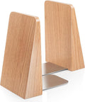 DRELIFAM Red Oak Book Ends Heavy Duty Handmade Book Ends for Shelves Decorative Bookends to Hold Heavy Books (Red Oak Small)