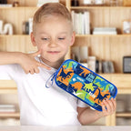 Fitvc Large Pencil Case for Boys,Dinosaur Boys Pencil Pouch for Kids Teens School,Large Capacity Pen Box Marker Organizer for School
