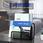 Anumit Desk Mail Organizer, File Holder Letter Sorter with 3 Vertical Upright Metal Mesh Compartments Document, Filing, Folders, Mail, Paper Organizer for Home or Office Desktop (2PCS)