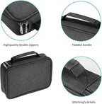 Number-one Large Capacity Pencil Case, 72 Slots Colored Pencil Pouch Bag Portable Pencil Holder Stationery Organizer with Compartments for Office and Travel, Black