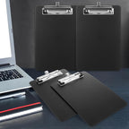 WOPPLXY 20 Pack Mini Clipboards, 6 x 9 Inch Small Clipboards Pocket Clipboard, Plastic Memo Clipboard with Profile Clip, Small Plastic Clip Board for Notepads Receipts Tickets(Black)