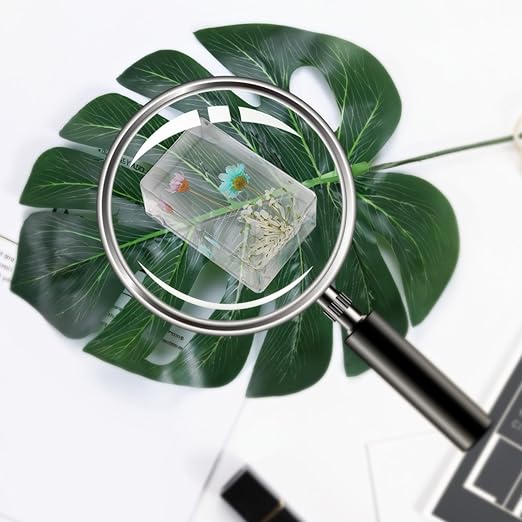 JINLISPIN 10 Pcs Flower in Resin Specimen Pressed Flower Paperweight Flower in Resin Specimen Collection for Desk Real Flowers Samples Paper Weights for Kids Scientific Educational Display Supplies