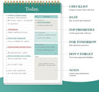 GOLDPEI To Do List Notepad - Daily Planner Notepad Undated 52 Sheets Tear Off, 6.5" x 9.8" Checklist Productivity Organizer with Hourly Schedule for Tasks