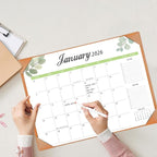 Desk Calendar 2026-2027 with Desk Mat – 22" x 17" Large Desk Pad Calendar Runs from January 2026 to June 2027, Office Supplies Desktop Monthly Calendar for Home & Office