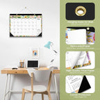 Desk Calendar 2026, 21 Months Calendar Runs from October 2025 to June 2027 - Large 17" x 12" Desktop/Wall Monthly Planner for Home School, or Office - Botanic Whimsy