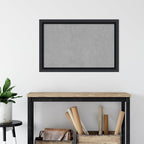 Amanti Art Black Framed Magnetic Board 23x35 Large Vision Board for use with Magnets, 100% Metal Sheet to Display Items as Office Decor or for Home Organization in mudroom, Kitchen or Kids Room