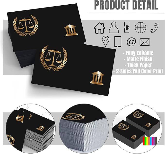 Custom Business Cards Double-Sided Personalized Stationery | Professional 300GSM Matte Paper for Small Business | 3.5x2 Inch