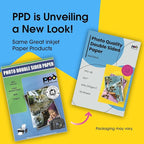 PPD Double Sided Photo Paper, Matte Brochure Paper 11 x 17 for Inkjet Printer, 210 gsm, 9 mil Tabloid Size for Magazine, Flyer, Presentation, Program, Instant Dry & Water Resistant (50 Sheets)