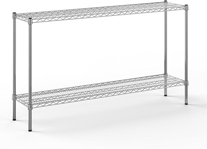 Regal Altair 14" Deep x 60" Wide x 34" Height Wire Shelving Kit | 2-Tier | NSF Commercial Storage Rack Unit