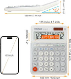 OSALO Desktop Calculators VAT Tax Function Large Display Big Buttons 12 Digit Big Desk Calculator for Home and Office (OS-8812T Large Calculator)