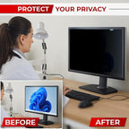SightPro 23 Inch 16:9 Computer Privacy Screen Filter for Monitor - Privacy Shield and Anti-Glare Protector