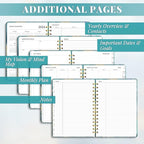 2026 Planner, A5 Weekly and Monthly Planners with Tabs, Spiral Bound Daily Calendar 2026 Planner, Agenda Organizers from Jan. to Dec., Hardcover Habit Tracker Journal 6.18" x 8.5"(Grey Marble)