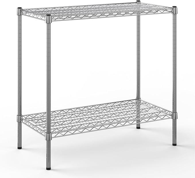 Regal Altair 18" Deep x 36" Wide x 34" Height Wire Shelving Kit | 2-Tier | NSF Commercial Storage Rack Unit