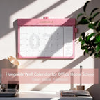 Yoment Desk Calendar 2026-2027, Jan 2026-Dec 2027, Large Desk Calendar with To-Do Lists, 24 Months Leather Desk Pad Wall Calendar with PVC Cover for Work Office School Home Women Men, 17 x 12, Pink