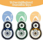 M&G 39.3 Feet Correction Tape, 12 Pack Correction Tape, Easy to Use Applicator for Instant Corrections,Office Products, Total 472FT/144M