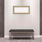 Amanti Art White Cork Board for Wall, 16x34 Vision Board with Gold Frame, Medium Corkboard Office Decor for Home Organization, Casual Corkboard Pinboard to Display Items for Home Organization in