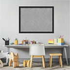 Amanti Art Black Framed Magnetic Board 20x26 Medium Vision Board for use with Magnets, 100% Metal Sheet to Display Items as Office Decor or for Home Organization in mudroom, Kitchen or Kids Room