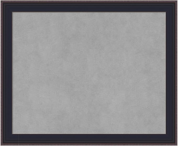 Amanti Art Black Framed Magnetic Board 19x23 Small Vision Board for use with Magnets, 100% Metal Sheet to Display Items as Office Decor or for Home Organization in mudroom, Kitchen or Kids Room