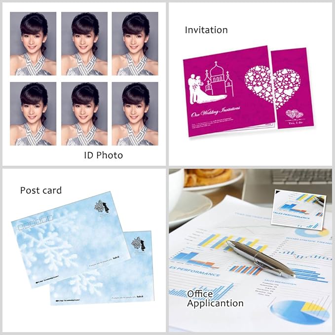 Uinkit 100 Sheets Matte Presentation tabloid paper 11x17 matte Double Sided 37lb Brochure Photo Paper 6.5Mil for laser and Inkjet Printers