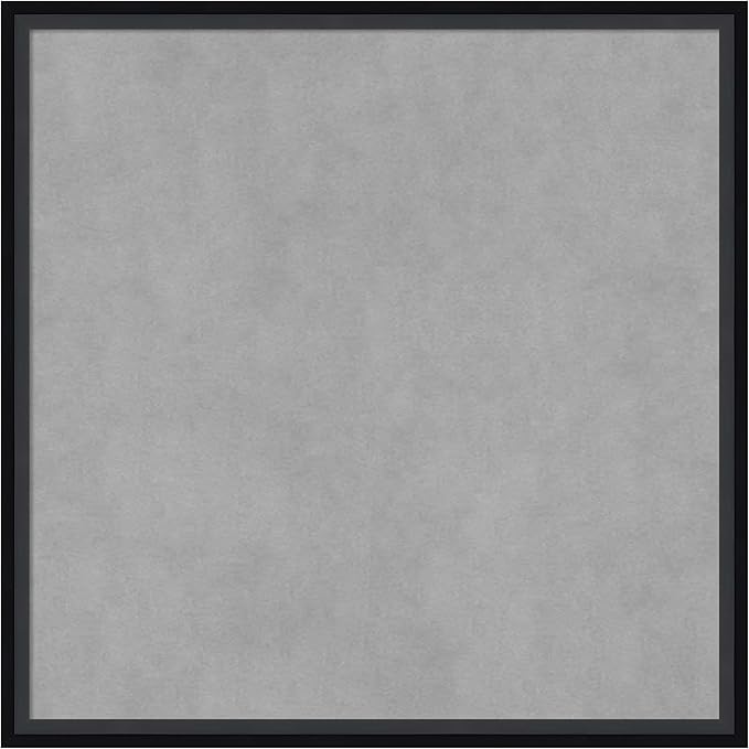 Amanti Art Black Framed Magnetic Board 21x21 Medium Vision Board for use with Magnets, 100% Metal Sheet to Display Items as Office Decor or for Home Organization in mudroom, Kitchen or Kids Room