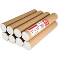 Paclord 3" x 18" Heavy-Duty Reinforced Cardboard Mailing Tube, Pack of 8 Tubes with 16 Caps – Secure USPS Approved – Great for Shipping and Storing of Prints, Artwork, Posters or Documents