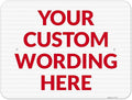 Custom Sign, Personalized Metal Signs, Customize for Office, Business, Workplace, Office, Home, Delivery Signs 18x24 Inches, 3M EGP Reflective .080 Aluminum, Fade Resistant, Made in USA by Sigo Signs