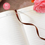 ipoul Soft Cover Journal, Rose Gifts for Women, Lined Journal Notebook, Wide Ruled Notebook, A5 Notebook 6"x8", PU Leather Softcover Notebook, Pink