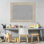 Amanti Art Silver Framed Magnetic Board 24x30 Medium Vision Board for use with Magnets, 100% Metal Sheet to Display Items as Office Decor or for Home Organization in mudroom, Kitchen or Kids Room