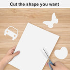 OcePor 100 Sheets White Cardstock Paper, Colored Printer Paper 8.5 x 11, Card Stock Thick Construction for Craft,Scrapbook，Office Printing, Invitations, Certificates，92 lb/250gsm