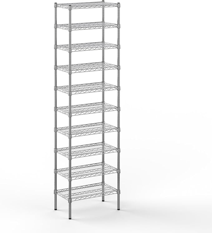 Regal Altair 14" Deep x 24" Wide x 86" Height Wire Shelving Kit | 10-Tier | NSF Commercial Storage Rack Unit