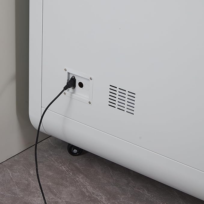 GEARONIC Mobile Office Pod Booth, Sound Proof Booth for Home, Mobile Roller with Desk, LED Light, Fans and AC USB Ports (White)