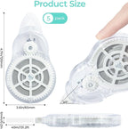 M&G 5 pack Correction Tape，131.2 Feet correction tape, Total 656FT/200M, Easy to Use Applicator for Instant Corrections, Office Products