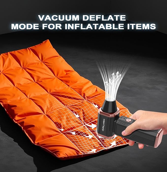 SAILHAPI Electric Air Duster, 300000RPM High-Speed Cordless Blower for Barber with Variable Speed & Brushless Motor, Portable Mini Blower for Keyboard, PC, Computer, Replaces Canned Air, Gifts for Men