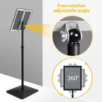 VAIIGO 8.5"x11" Pedestal Poster Holder Stand with Heavy Duty Solid Steel Base, Adjustable Floor Standing Sign Holder for Vertical and Horizontal View, Super Stable Display, Black