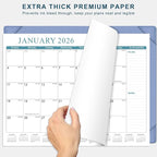 Desk Calendar 2026, KOPEESY New Year Large Desk Calendar with Desktop Mat, 18 Months from January 2026 - June 2027, 22” x 17” Desktop Monthly Planner for Home or Office School