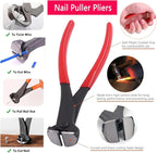 Upholstery Staple Remover Tack Puller Nail Remover Tool Set Nail Puller Plier, Staple Puller, Tack Lifter, Fastener Remover, for Furniture Floor Wall Wooden Case Car Photo Frame (4 pcs)