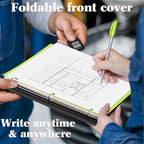INFUN Telescoping 3 Ring Binder - 12 PCS, Flexible Round Binder with Customizable Front Cover and Clear Catalog Pocket, Holds 8.5x11 inch Paper