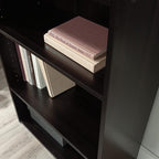 Sauder Beginnings 3-Shelf Bookcase, Bookshelf with Adjustable Storage Shelves, in Med Wood Finish