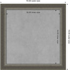 Amanti Art Silver Framed Magnetic Board 19x19 Small Vision Board for use with Magnets, 100% Metal Sheet to Display Items as Office Decor or for Home Organization in mudroom, Kitchen or Kids Room