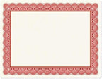 Elite Red & White Parchment Certificate Papers - Pack of 25, Laser & Inkjet Printer Compatible, for Office, Business Awards, Graduation, School Diplomas, 8-1/2" x 11" on 60 lb. Text Stock
