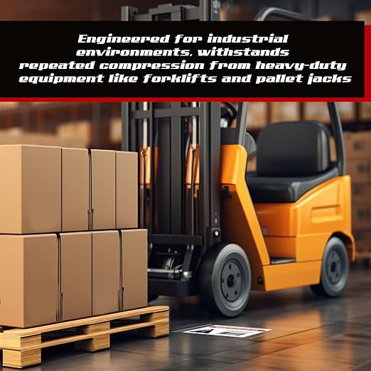 Janlaugh 50 Pcs Industrial Clear Label Protectors 10 x 6 Inch Waterproof Clear Labels Seals for Protecting Barcodes, Industrial Floor Markers, Numbers